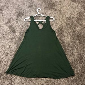 Army green T-shirt dress! Size small!